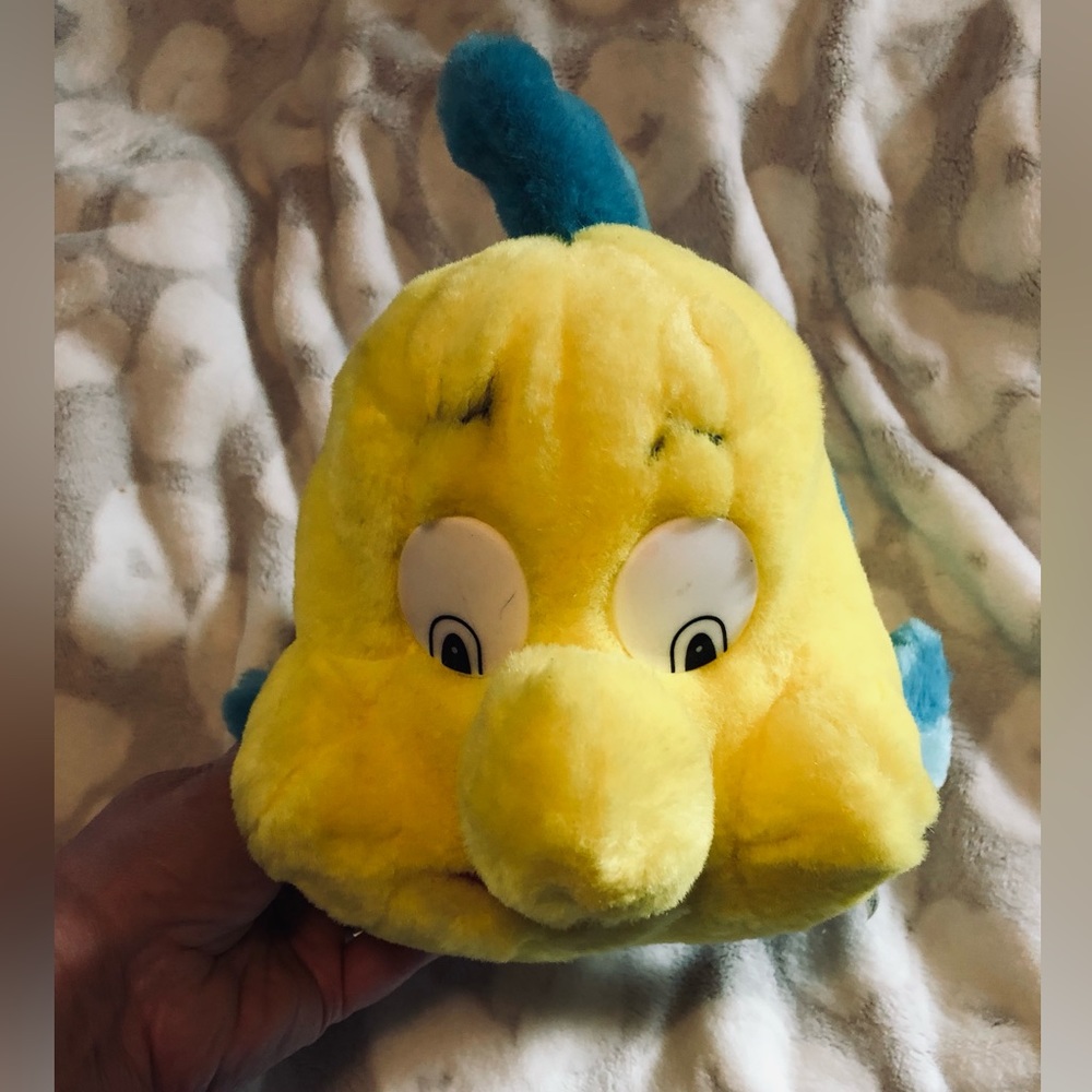 Tyco VTG Flounder - The Walt Disney Company’s The Little Mermaid Plush - 1990